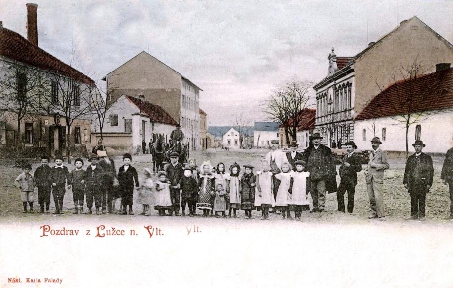 041 Lužecká náves, asi r.1906